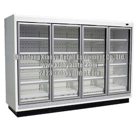 Komersial Super Market Pintu Kaca Toko Kelontong Freezer Sertifikat CE