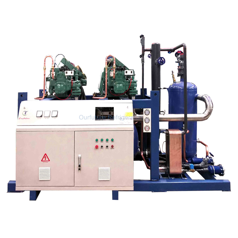 Rack Multi-kompresor efisiensi tinggi dan hemat energi untuk penyimpanan dingin dengan pemrograman yang disesuaikan